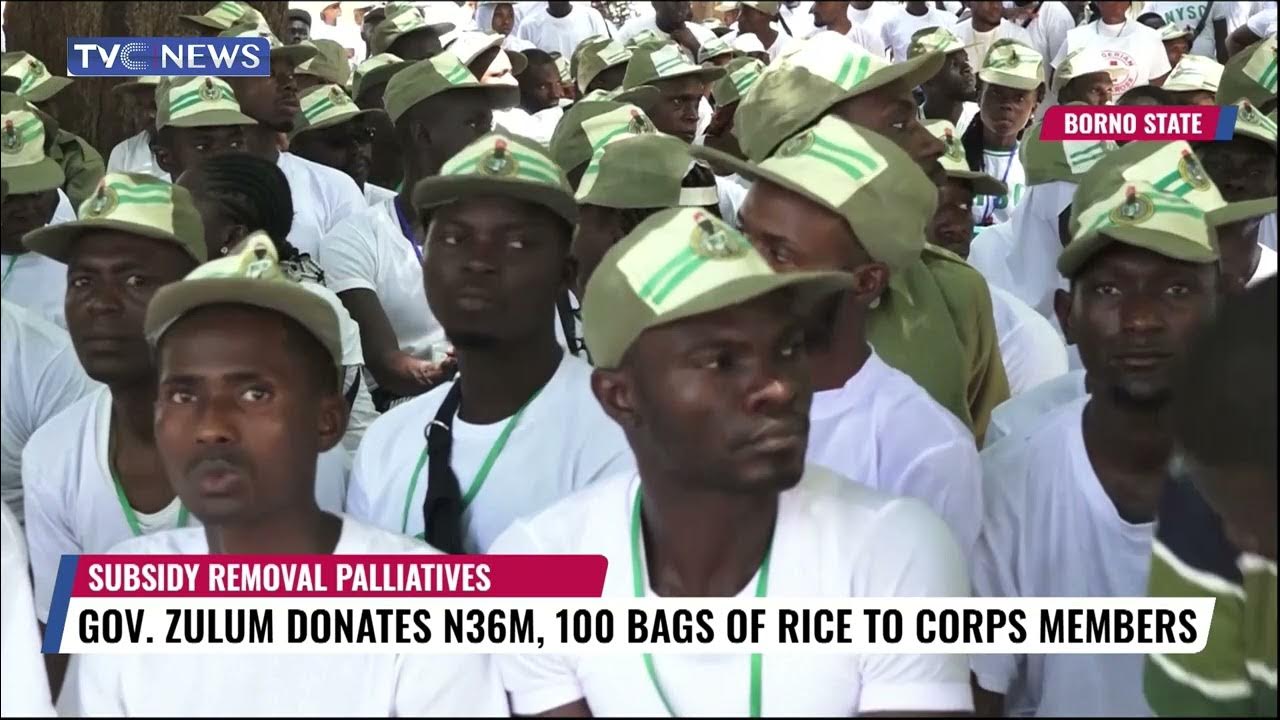 Gov. Zulum Donates N36m, 100 Bags Of Rice To Corps Members