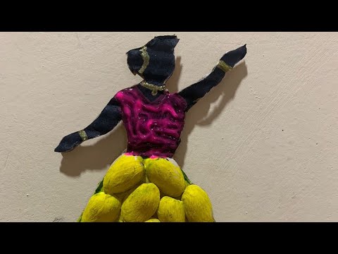 DIY dancing doll wall decor || simple and easy wall craft || craft with ...