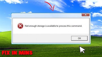 How To Fix Not Enough Server Storage is Available To Process This Command
