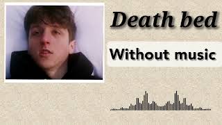 Death bed - Powfu| Without music (only vocal). Resimi