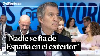 Feijóo respalda las críticas de Trump: "Nadie se fía de España en el exterior"