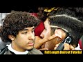 Full length haircut tutorial freshest drop fade  curly top