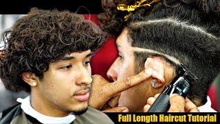 FULL LENGTH HAIRCUT TUTORIAL: FRESHEST DROP FADE | CURLY TOP