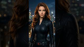 Agent Scarlet Shadow in a cyber suit catches a criminal #aivideo #agent #scarletshadow #cybergirl