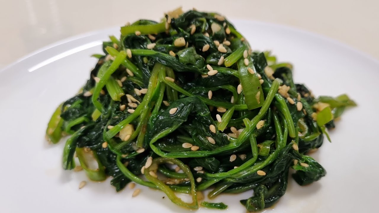 [Korean Side Dish] Super Easy Korean Spinach Side Dish recipe YouTube