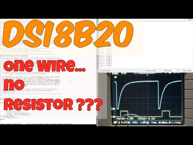 Strange Behavior on DS18B20 Temp sensor and Pull-up Resistor