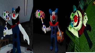 Piggy The Result Of Isolation Clowny Jumpscare Vs Redesigned P:TROI Jumpscare Vs World Glitch