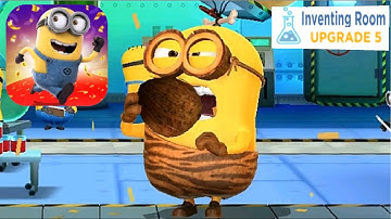 Minion Rush Cro-minion Costume rare minion Inventing room fullscreen android gameplay walkthrough