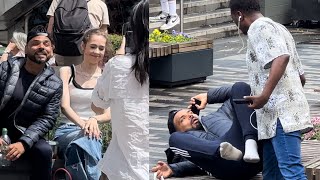 Taking pictures with random girls | swapping slippers with stranger prank | joker pranks latest 2023