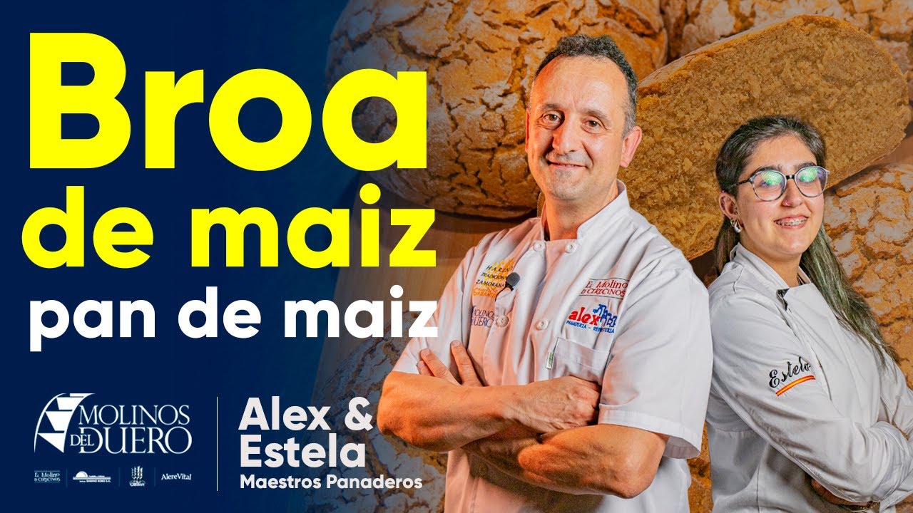 BROA DE MAIZ 🌽  Receta pan de maíz con PANADERIA ÁLEX