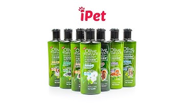 Sữa Tắm Cho Chó Mèo Olive Essence Khử Mùi Dưỡng Lông Diệt Ve Rận 450ml - iPet Shop