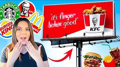خليت إعلانات الأكل اللي بالشارع تحدد أكلي ليوم كامل!!! 😱 *صدددددمة* 🔥
