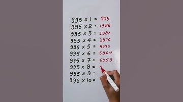 Find mistake in last digit of Table 995..🤔 #maths #trending #shorts #reasoning