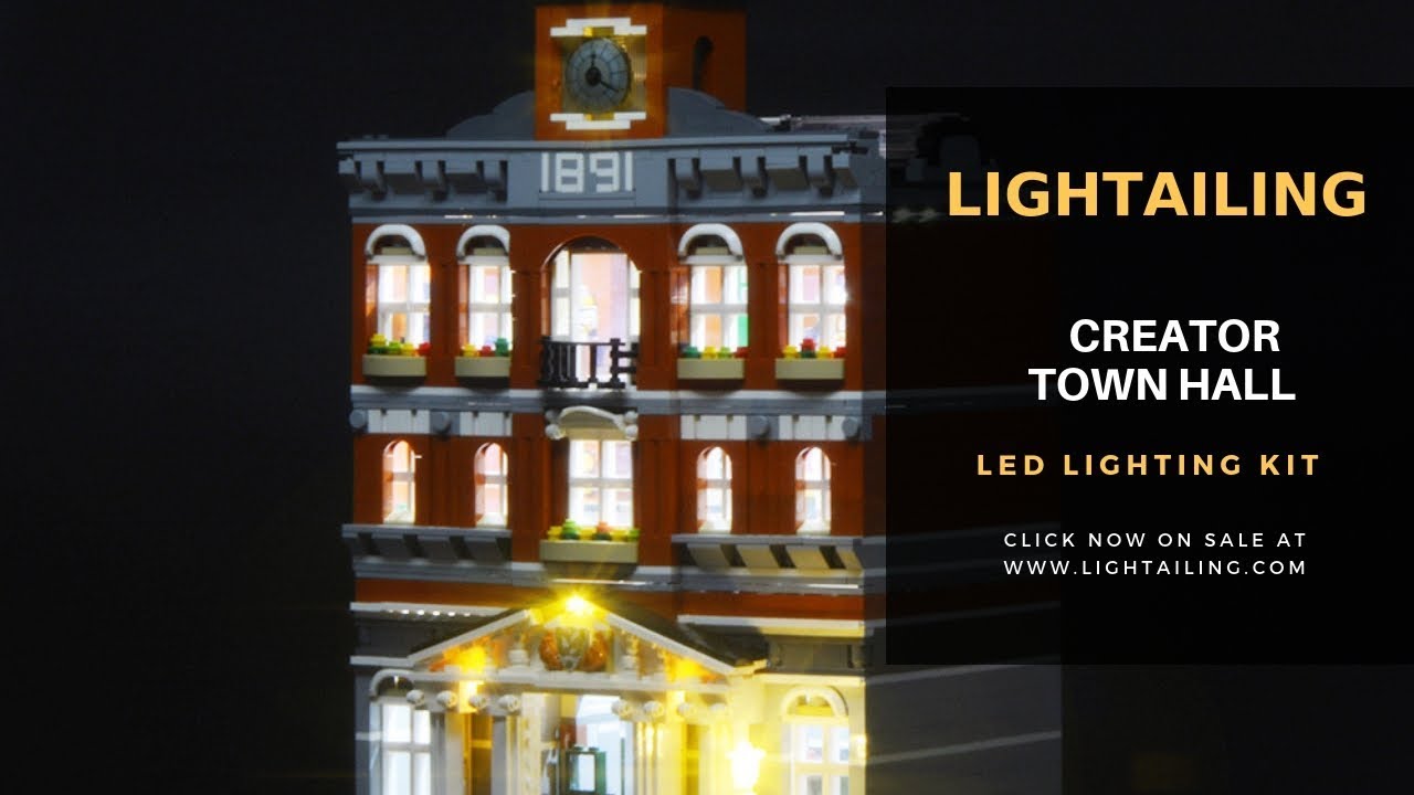 Lego Creator | Lego 10224 Town Hall Light Kit | Light For Lego 