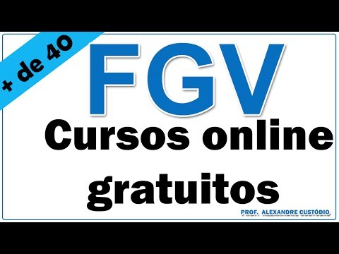 Cursos gratuitos online e com certificado da FGV online.