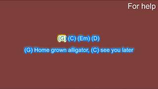 Shotgun by George Ezra play along with scrolling guitar chords and lyrics