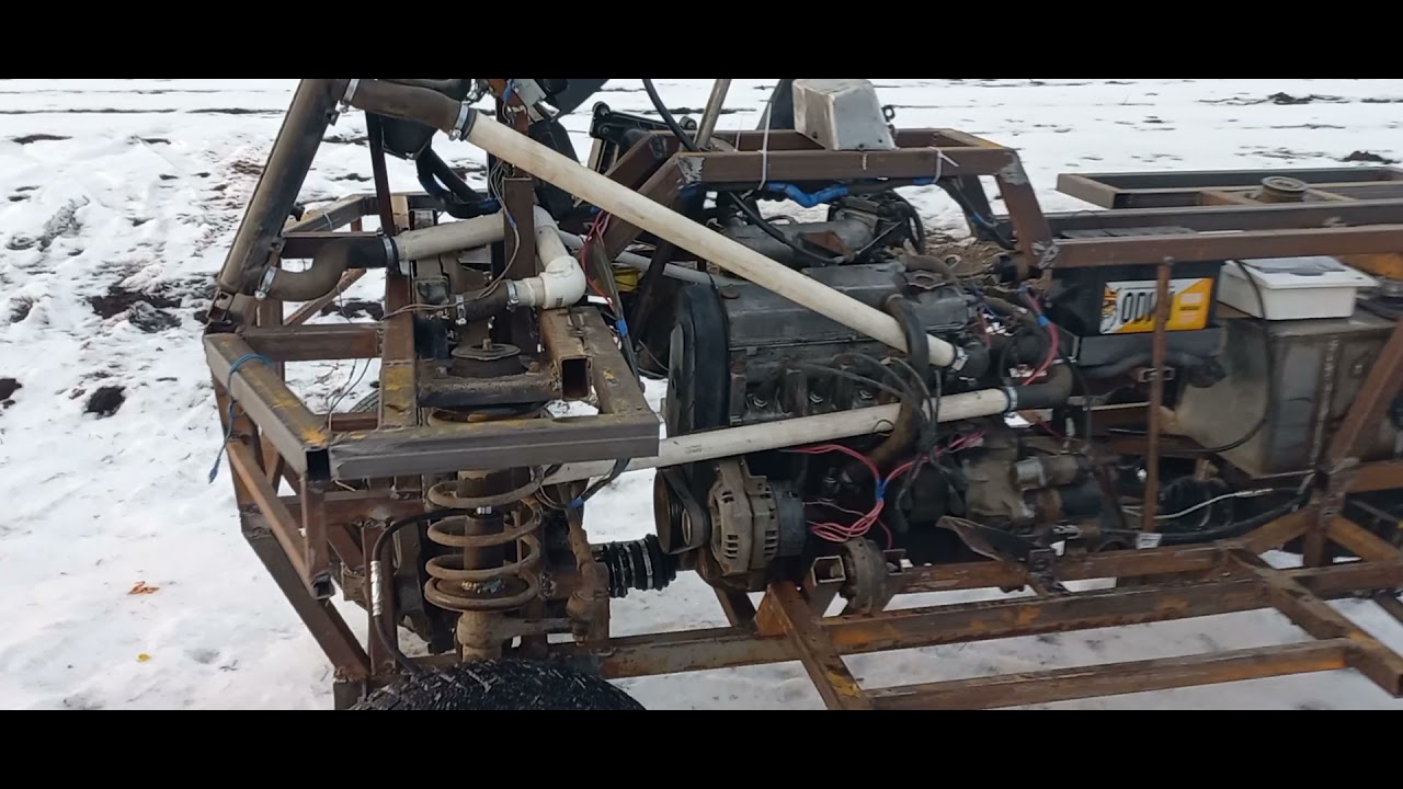 самодельный квадроцикл из 2109 инжектор - YouTube