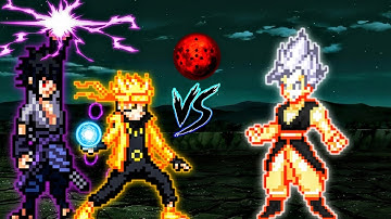 Naruto OP (all form) & Sasuke Rinnegan V2 OP VS All Jus OP (all form) in Jump Force Mugen