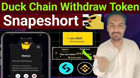 Duck Chain Withdraw Token Snapshot | Duck Chain Listing Date | Duck Chain Withdraw Token NFT claim