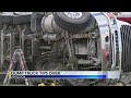 Dump truck rollover in Appleton
