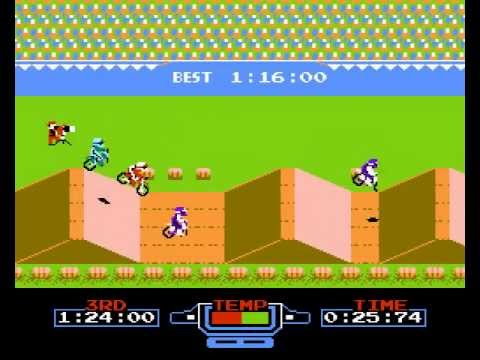Excitebike Walkthrough/Gameplay NES HD 1080p