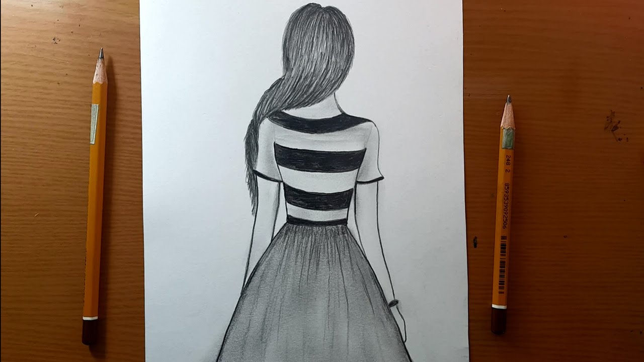 Disegni Facili Come Disegnare Una Ragazza From Behind Per Principianti How To Draw A Girl Youtube