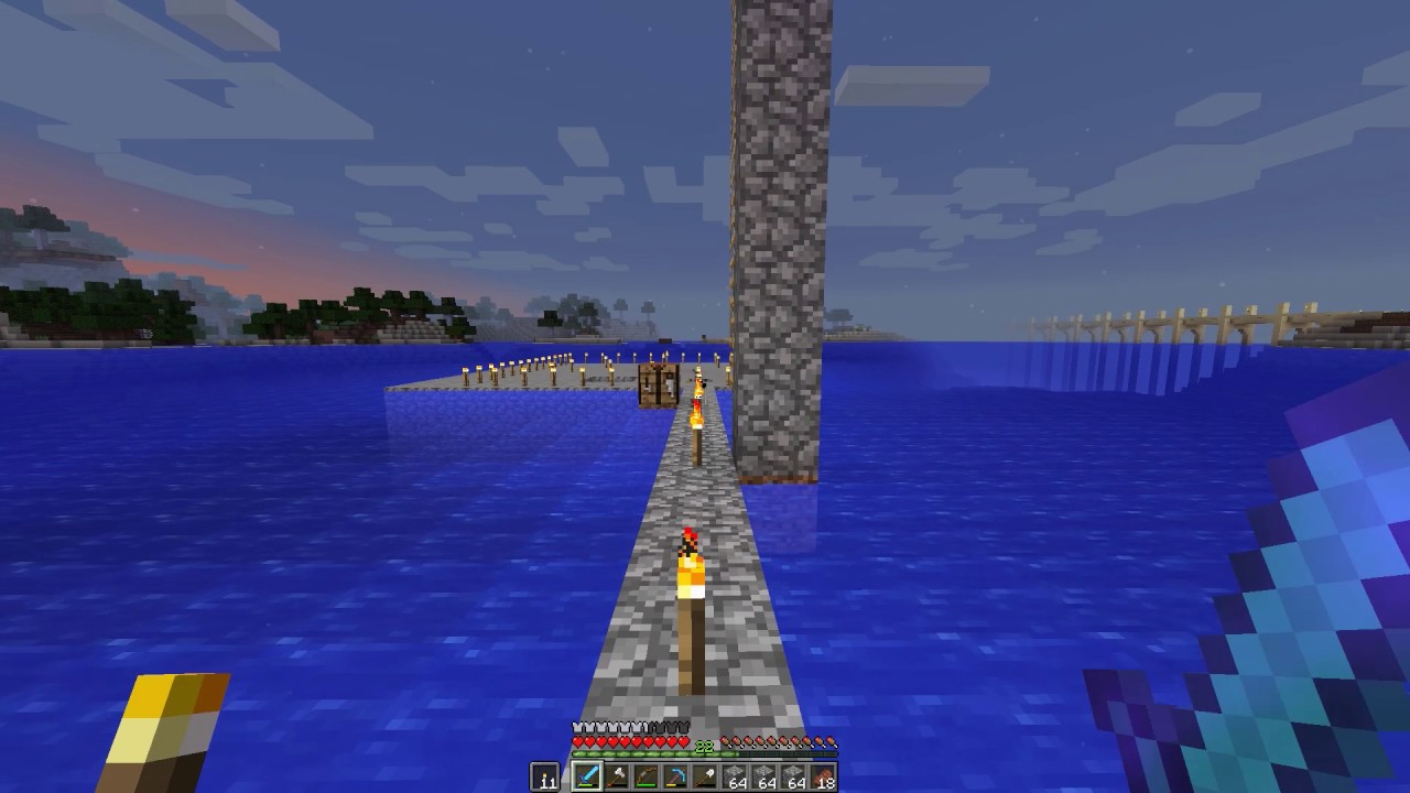 Minecraft Let's Play - 060 Expanding the island and mining - YouTube