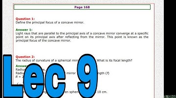 Lec 9: ||Intext Que|| page 168 to 171 || NCERT CLASS 10 || SCIENCE || CHAPTER 10 || LIGHT ||