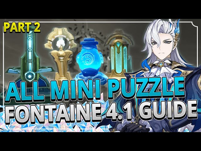 All Mini Puzzle Chests PART 2 FONTAINE 4.1 GUIDE +TIMESTAMPS