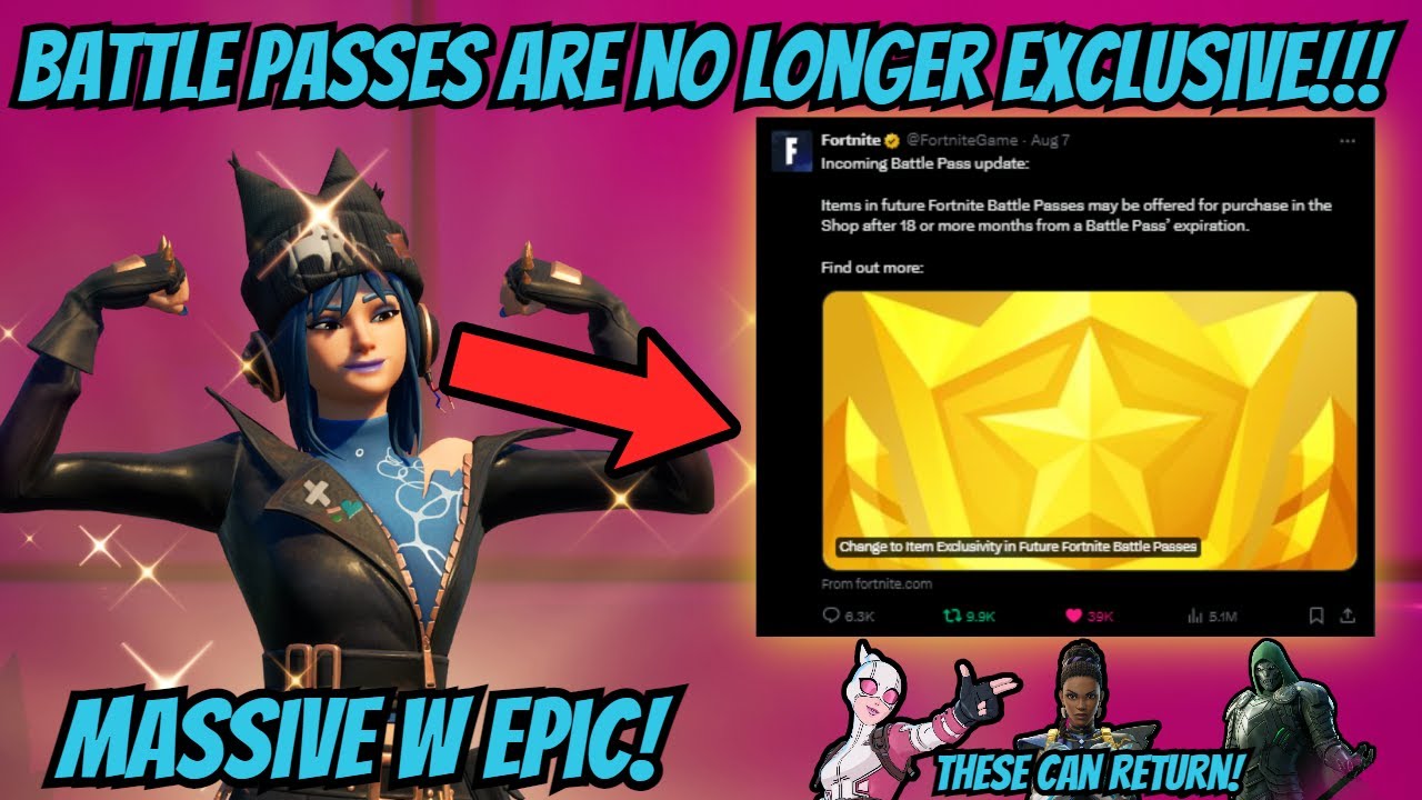 Battle Pass Cosmetics Are No Longer Exclusive! (Fortnite Battle Royale)