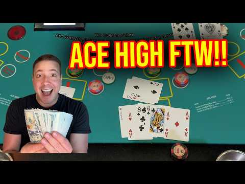 WINNING BIG ON PAI GOW POKER IN LAS VEGAS!! HIGH LIMIT BETS!!
