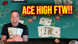 WINNING BIG ON PAI GOW POKER IN LAS VEGAS!! HIGH LIMIT BETS!! screenshot 5