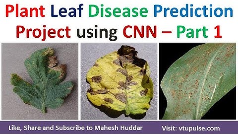 Part 1: Plant Leaf Disease Prediction TensorFlow Keras CNN Streamlit Machine Learning Mahesh Huddar