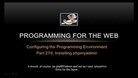 How to install PHPMyAdmin on a RaspberryPi - Programming for the Web