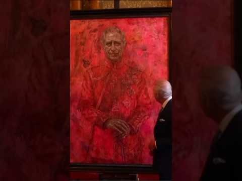 King Charles unveils 1st official portrait since coronation