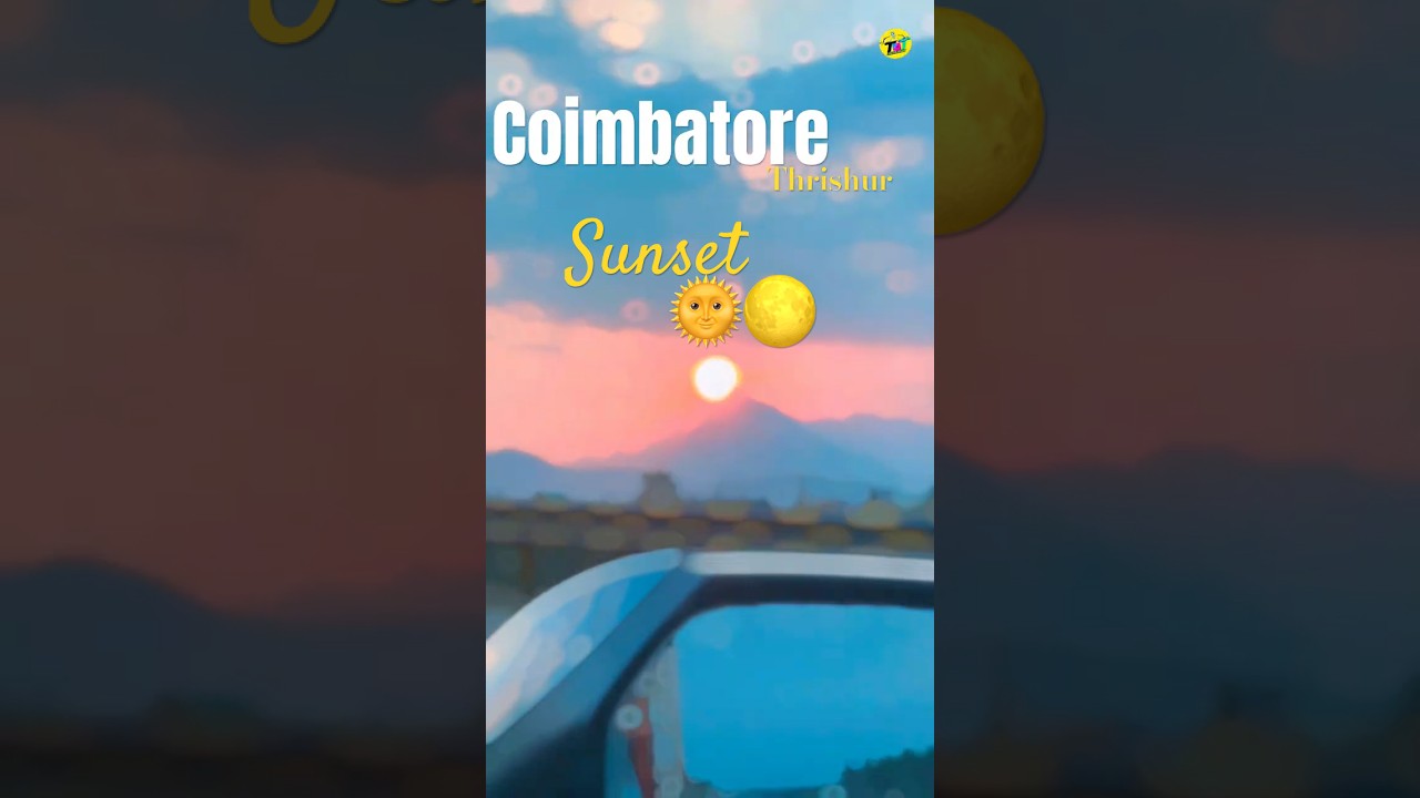 Kerala to Tamil nadu  Thrissur to coimbatore Scenic Road Trip | NH544 Drive | Sunset views 