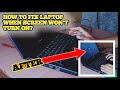 How to fix Toshiba Satellite Laptop when the screen won't turn on