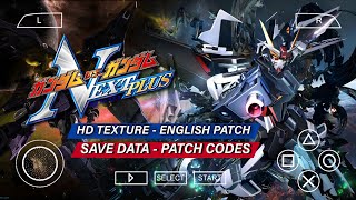 Kidou Senshi Gundam: Gundam vs. Gundam NEXT PLUS - English Patch - HD Texture | PPSSPP Gameplay
