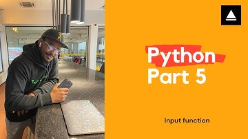 Python Tutorial 5 - input method