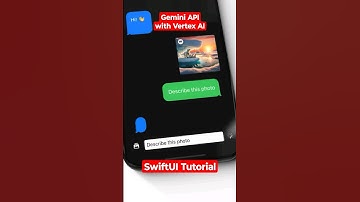 Chat with Gemini using text, images & video ! #swiftui #geminiai #ios #programming #animation #apple