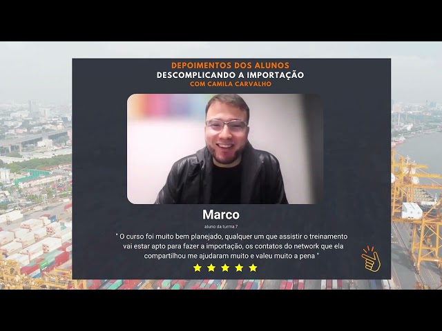 Depoimento em vídeo de aluno
