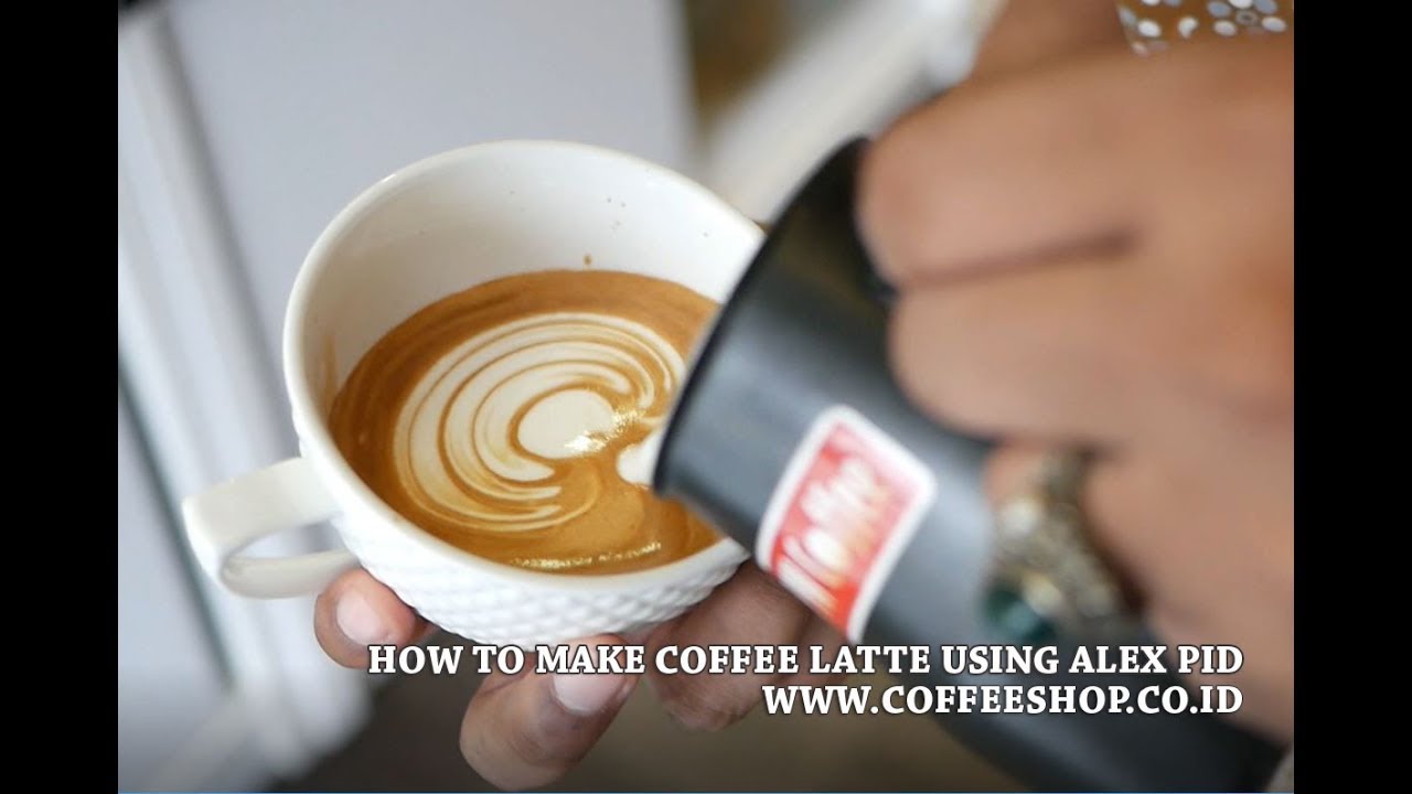 HOW TO MAKE COFFEE LATTE USING ALEX PID ESPRESSO MACHINE YouTube