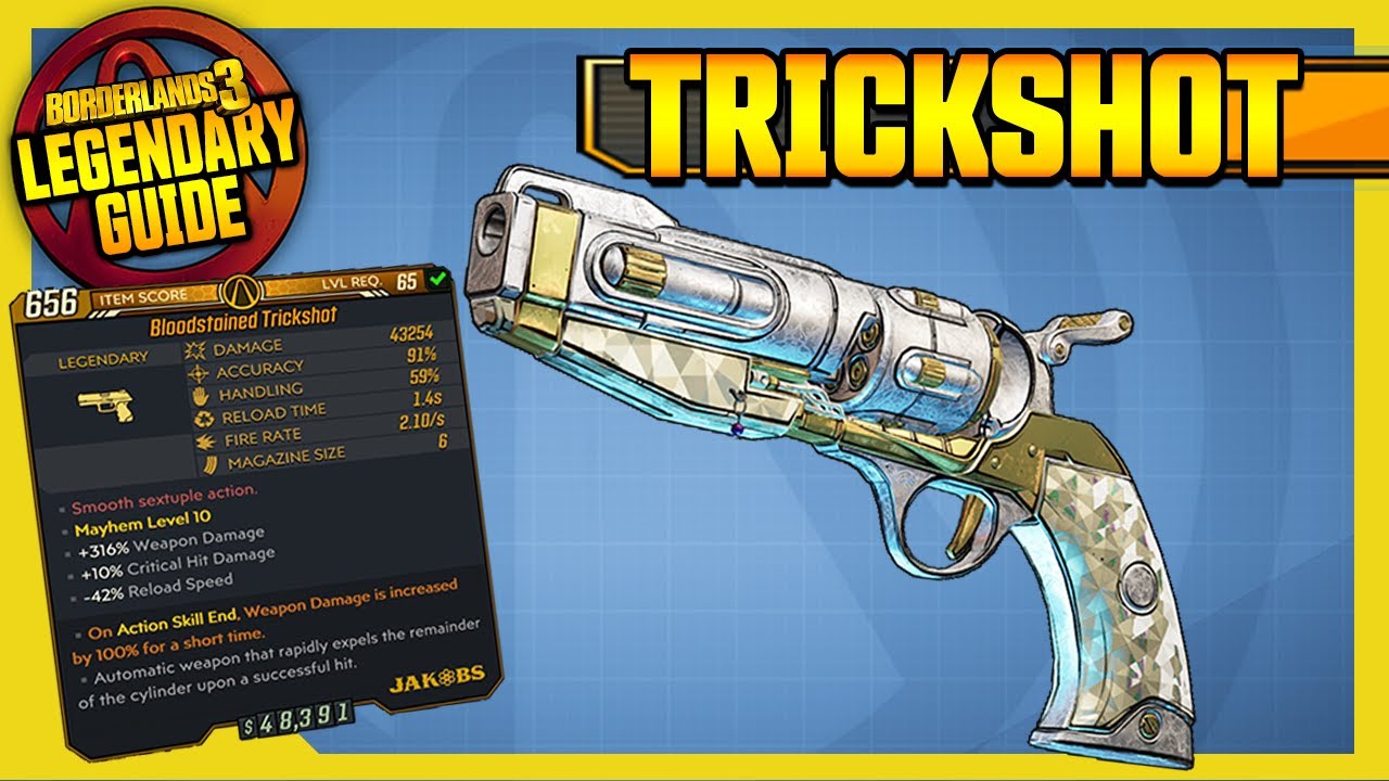 Borderlands 3 | TRICKSHOT | ARMS RACE | Legendary Item Guide