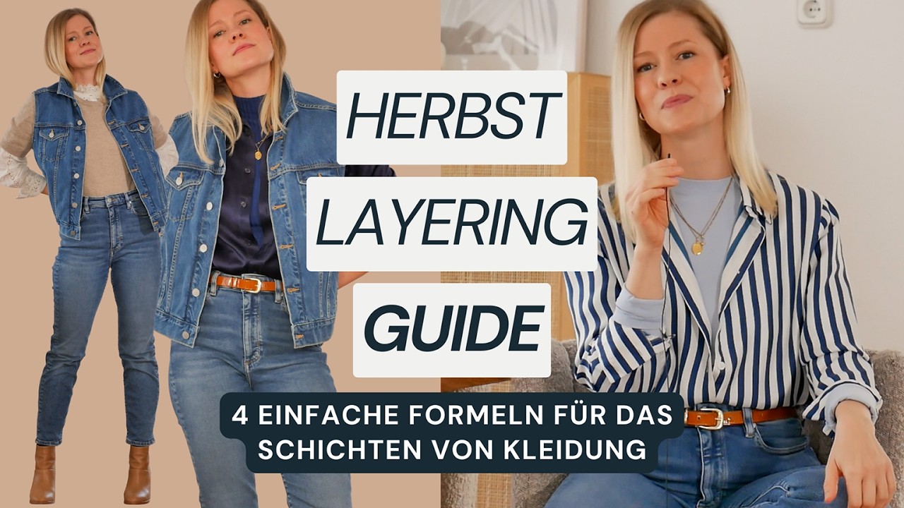 Kleidung schichten: Mit diesen 4 Formeln schaffst du modernes Herbst-Layering mit Leichtigkeit!