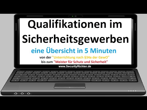 Update Qualifikation im Sicherheitsgewerbe | Übersicht von der Unterrichtung bis zum Meister in 5 Minuten