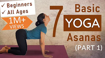 Basic YOGA ASANAS for GOOD HEALTH - for Beginners and all Age Groups | Beginners Yoga at Home