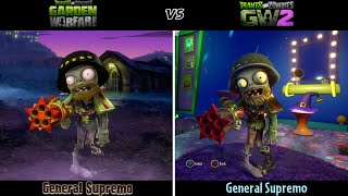 *ALL SOLDIER CHRACTERS COMPARISON*  -  Plants vs Zombies GW / GW2