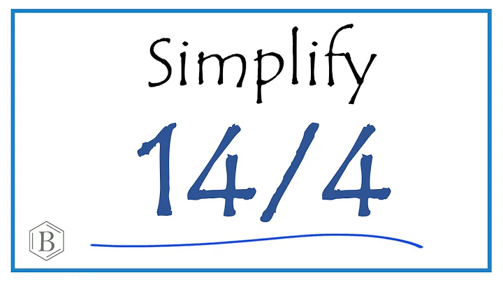 How to Simplify the Fraction 14/4 (and write as a mixed-number)