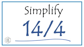 How to Simplify the Fraction 14/4 (and write as a mixed-number)
