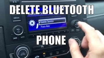 How to Delete Bluetooth Device on 2016 Honda Civic Radio